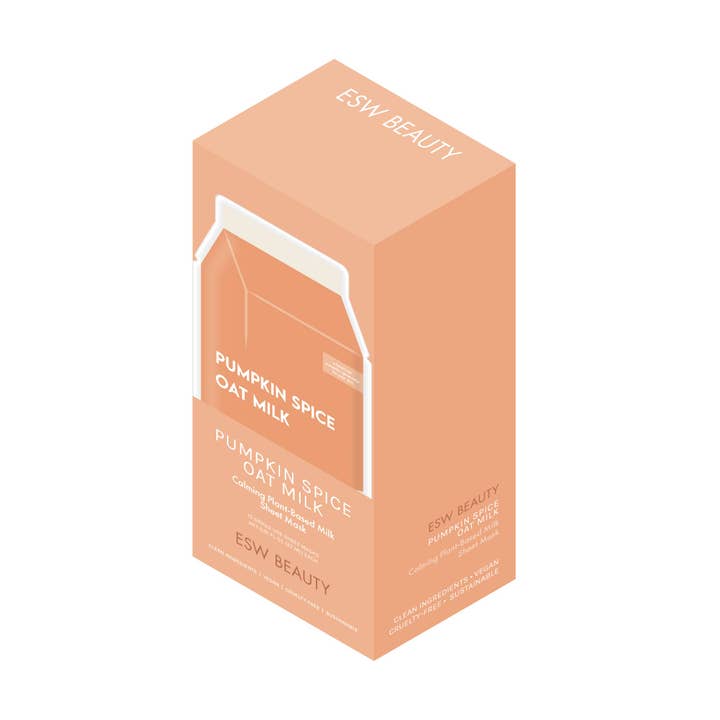 ESW Beauty - Wholesale Skincare Face Mask - Pumpkin Spice Oat Milk Calming Filled PDQ Display
