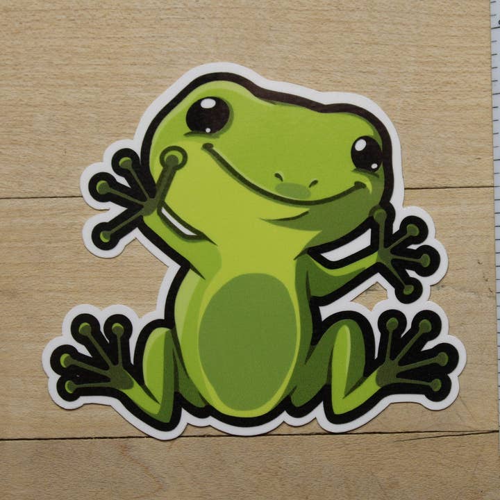 Autocolante Frog Peeker por atacado de Mega Kawaii Cuties
