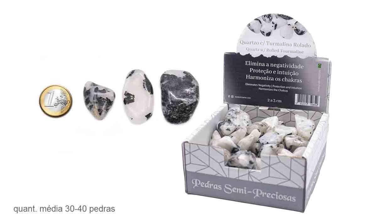 Esoterica Arte – wholesale Spiritual stone/crystal – Q. C/Tourmaline Rolled 500gr (2 to 3cm)0