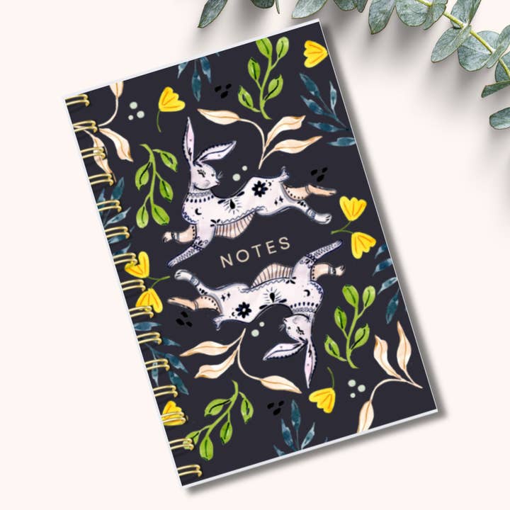 Carnet Lapin Folk pour la vente par Amy Rae Maker