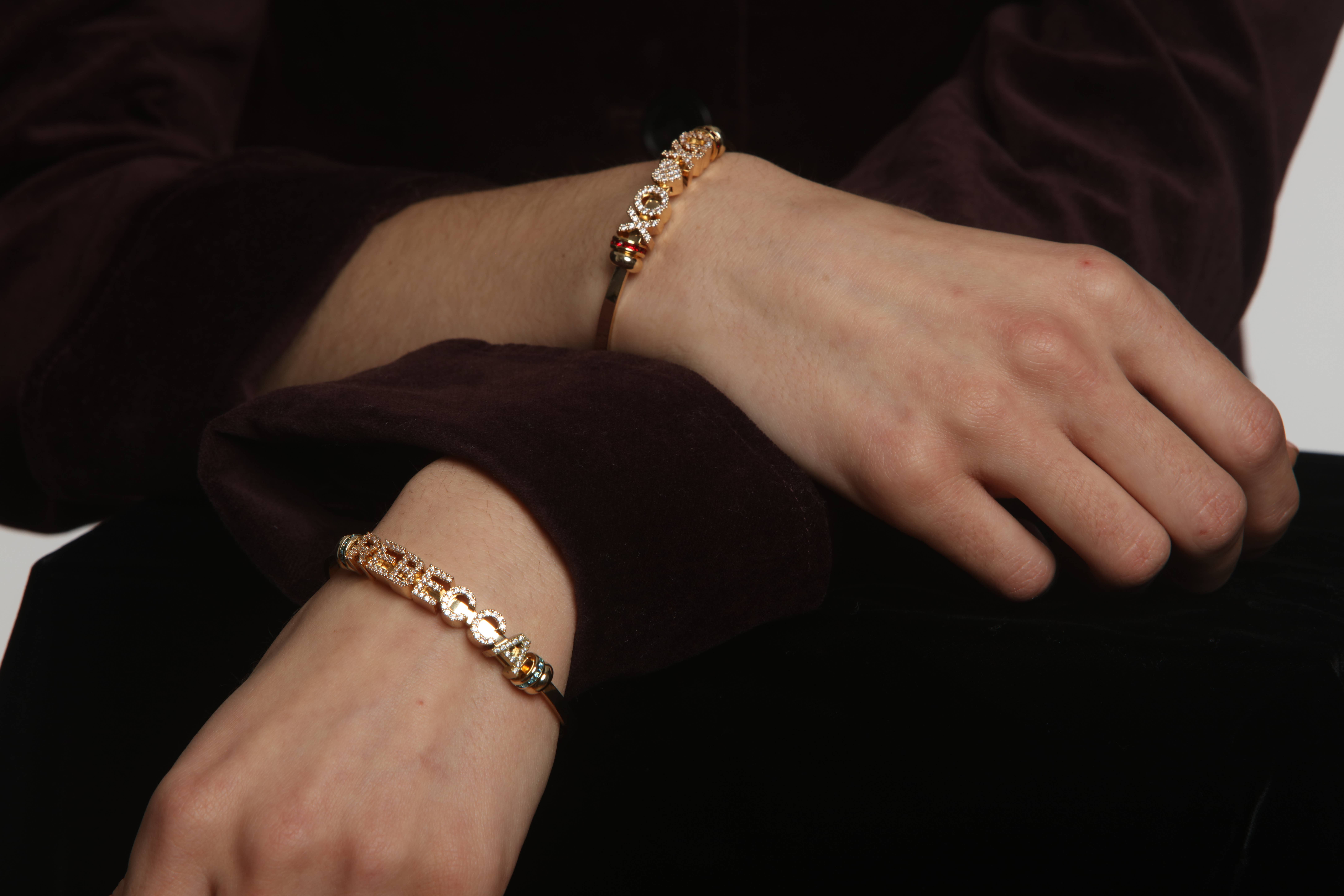 Maya J - Wholesale Individual Charm/Pendant - 14K Gold-Plated 8mm Mini Initial Charms - Full Display1