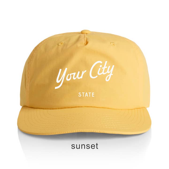 Endless August Supply Co. – wholesale Flat-brimmed cap – Unisex – Custom Nylon Hat | Script Text Customizable Hat | Name Drop12