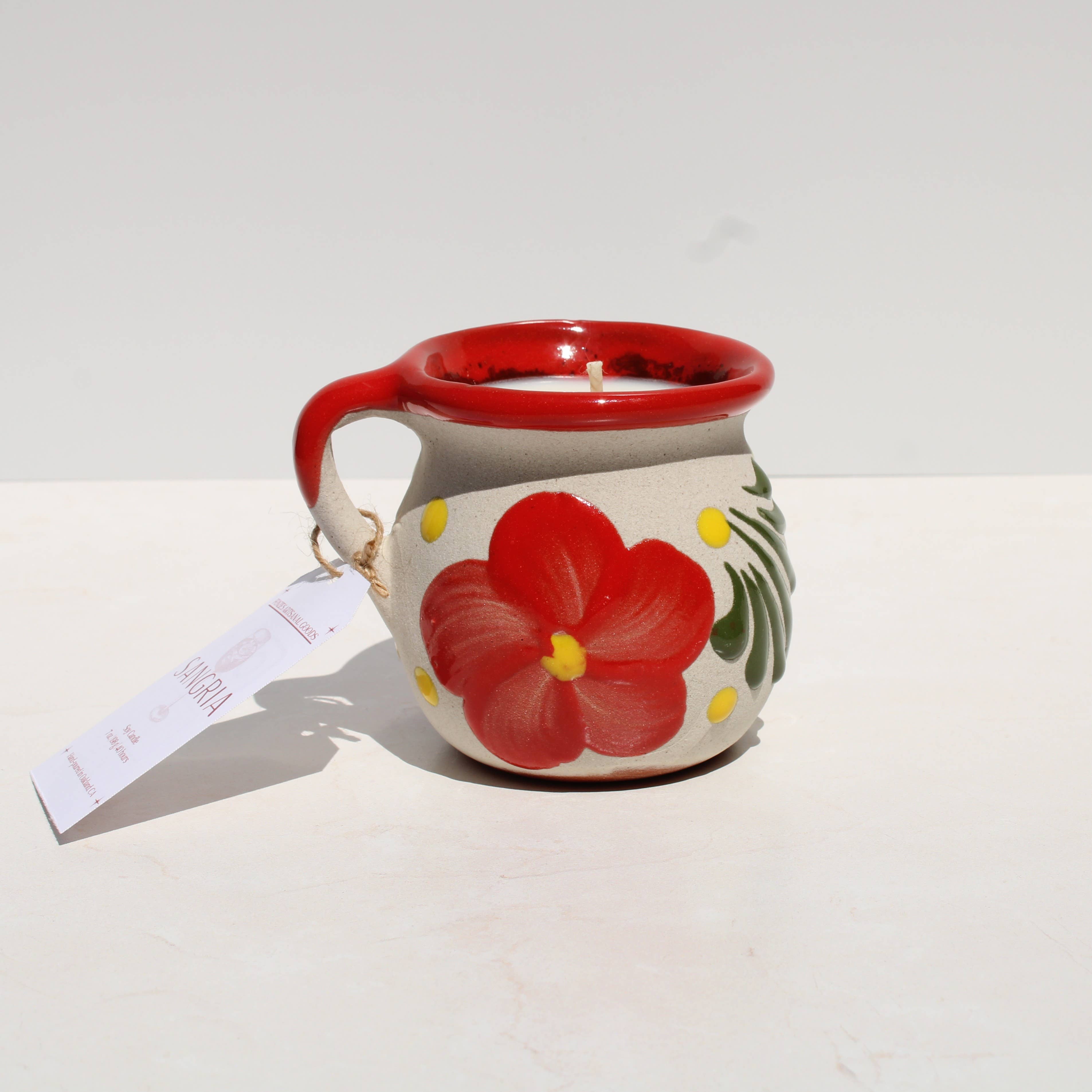 Fonzie's Artisanal Goods - Wholesale Jar/Filled Candle - Sangria Jarrito Candle - 7oz2