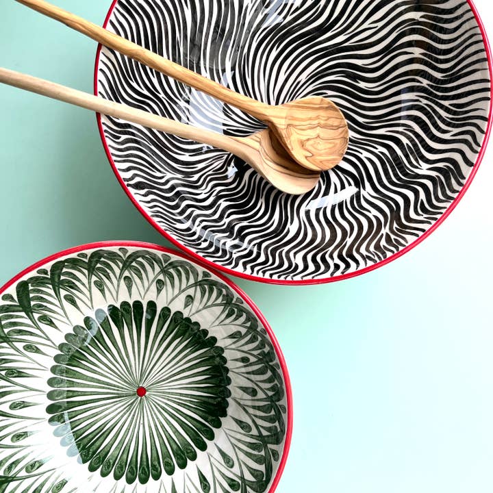 Tigela de cerâmica Iznik 30 cm por atacado de Melek&Maya