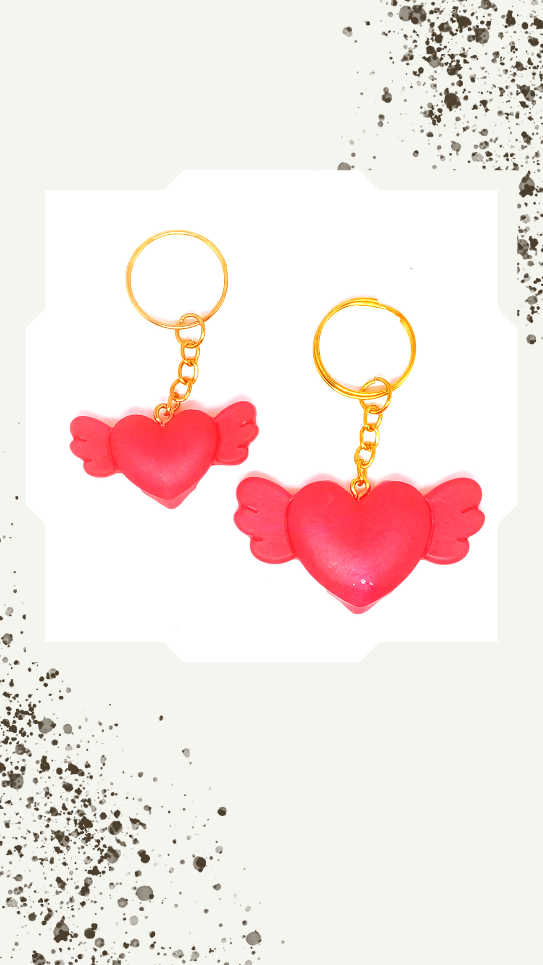 LE MONDE DE SOON - Venta al por mayor Llavero - Mujer - ala corazón5