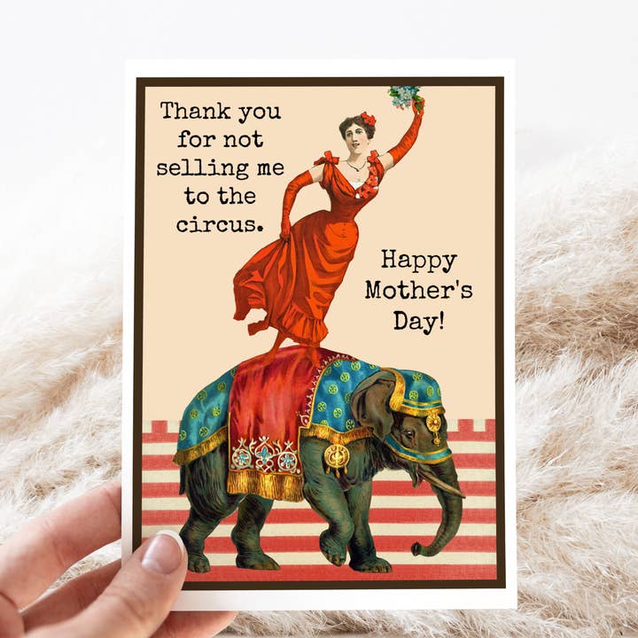 Carte de fête des mères. Merci de ne pas m'avoir vendu... pour la vente par Cheerful Whimsies