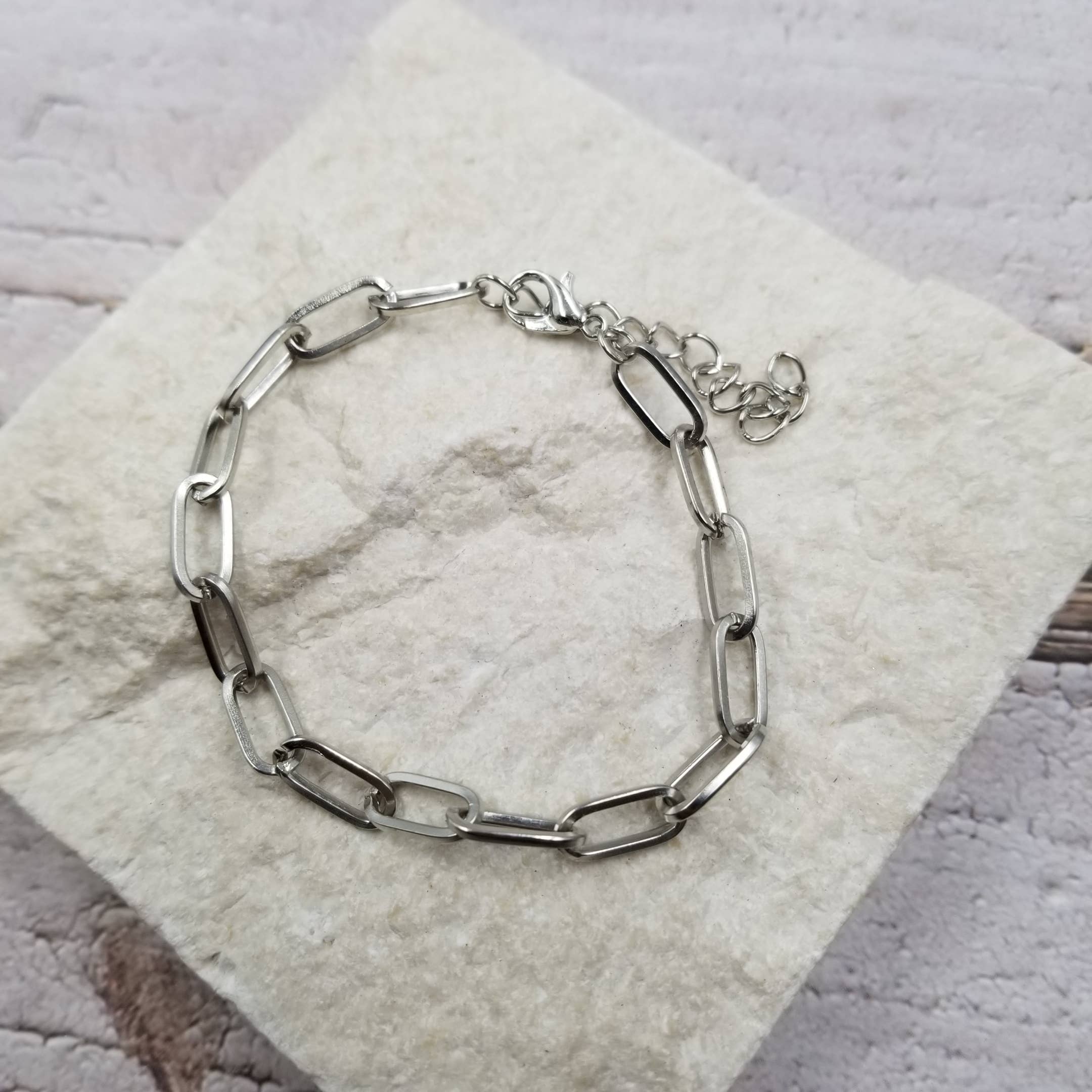 Treasure Wholesale - Vente Bracelets maillon et chaîne - Bracelet chaîne trombone3