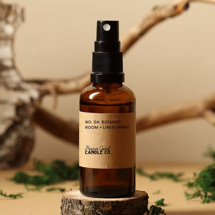 No. 04: Botanist- Room + Linen Spray for wholesale by Prairie Coast Candle Co.