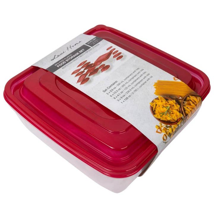 Lexi Home - Wholesale Food Storage Container - Lexi Home 42-Piece Nested Plastic Food Storage Container Set