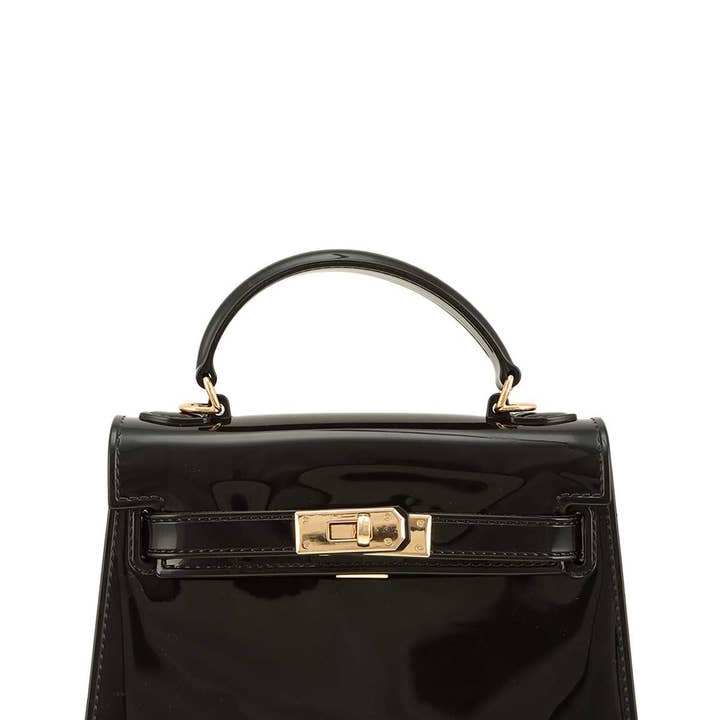 Shop Neighbors - Wholesale Top Handle Bag - Women's - Double Strap Buckle Top Handle Jelly Bag