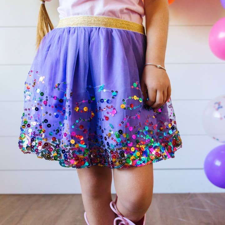 Sweet Wink - Wholesale Tutu - Kids - Lavender Confetti Tutu - Dress Up Skirt - Kids Tutu4