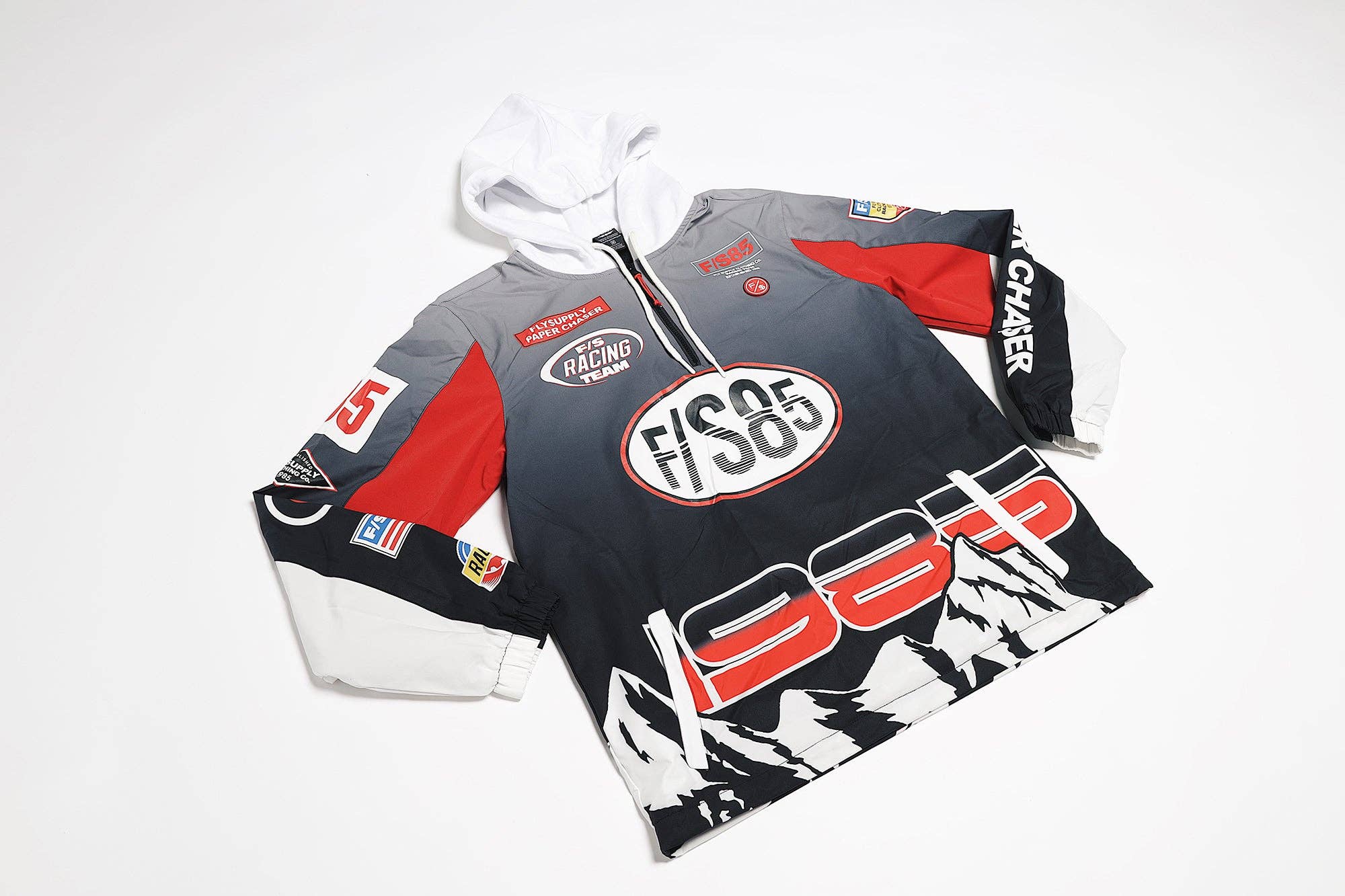 Black Paperchaser Windbreaker Pullover (Black) for wholesale on Faire6