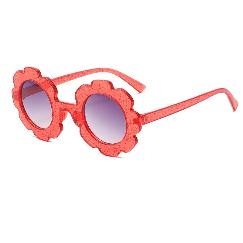 Little Trendy - Wholesale Sunglasses - Kids - Kids Toddler Gradient color cute sunflower Sunglasses6