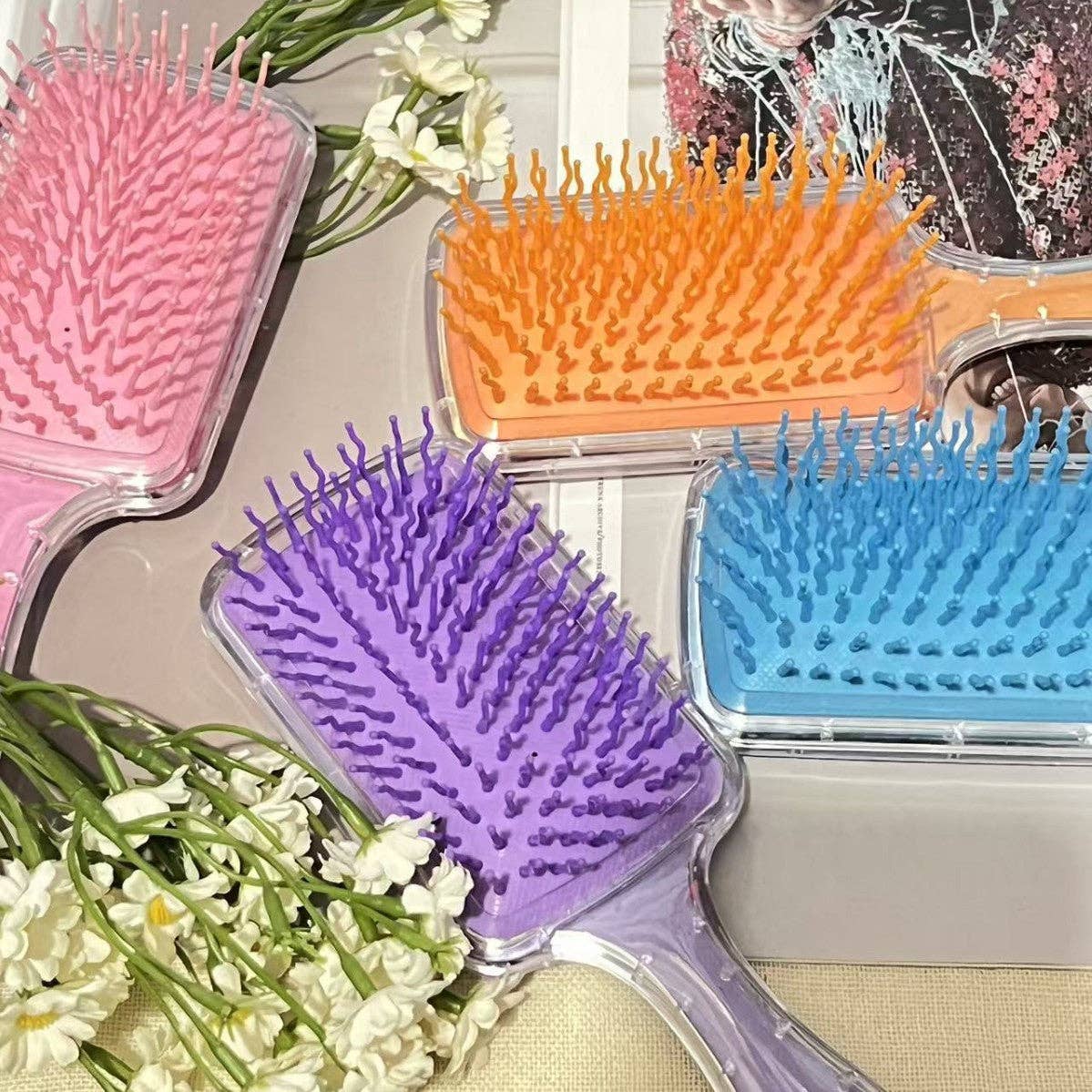Auraquise - Wholesale Hair Brush/Comb - Kids & Baby - Girls Cushion  liquid sequins Hair Brush7