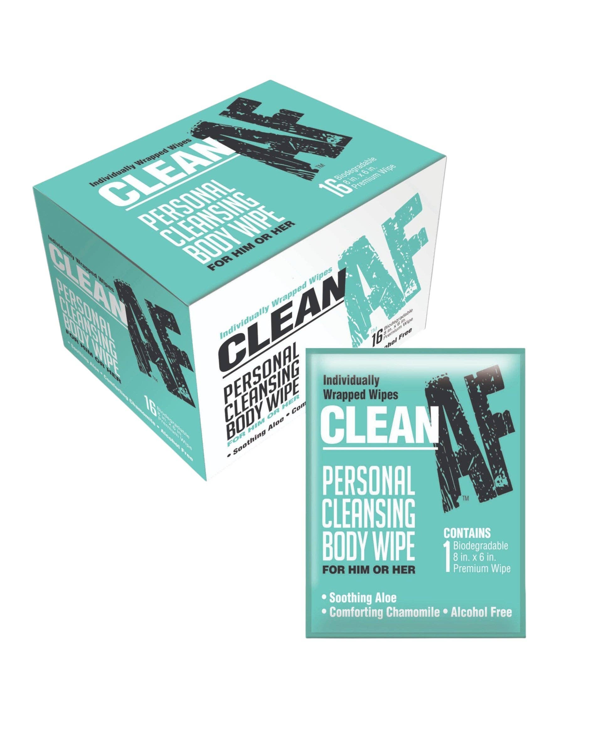 Little Genie Productions - Wholesale Face & Body Wipes - Clean AF Personal Cleansing Wipes
