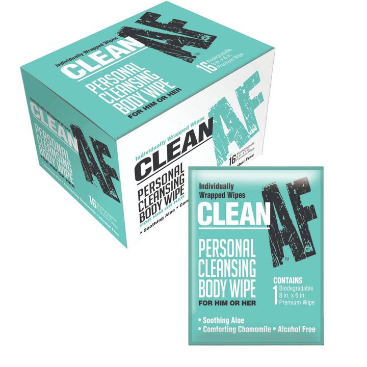 Little Genie Productions - Wholesale Face & Body Wipes - Clean AF Personal Cleansing Wipes0