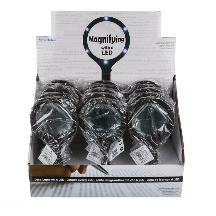 Out of the blue KG - Wholesale Magnifying Glass - Magnifying Glass with 6 LED,1