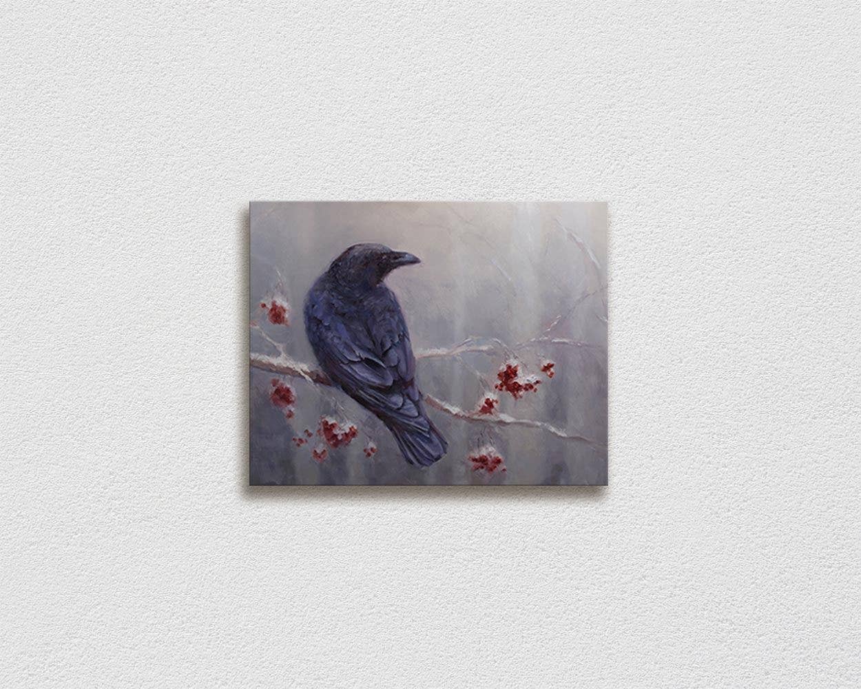 Whitworth Gallery - Wholesale Painting/Drawing - Winter Raven Painting on Canvas1