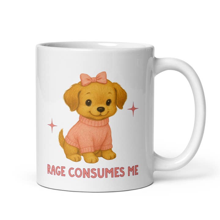 Tasse "La Rage Me Consume" pour la vente par Poppermost Prints