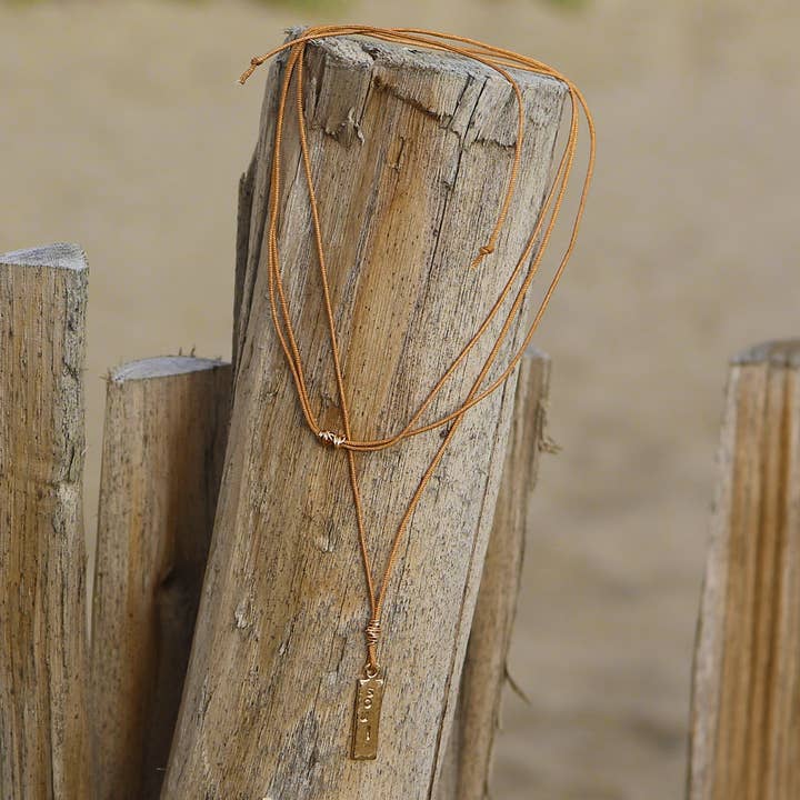 la plagette sauvage - Wholesale Pendant/Charm Necklace - “Baguette” medal - Small customizable model1