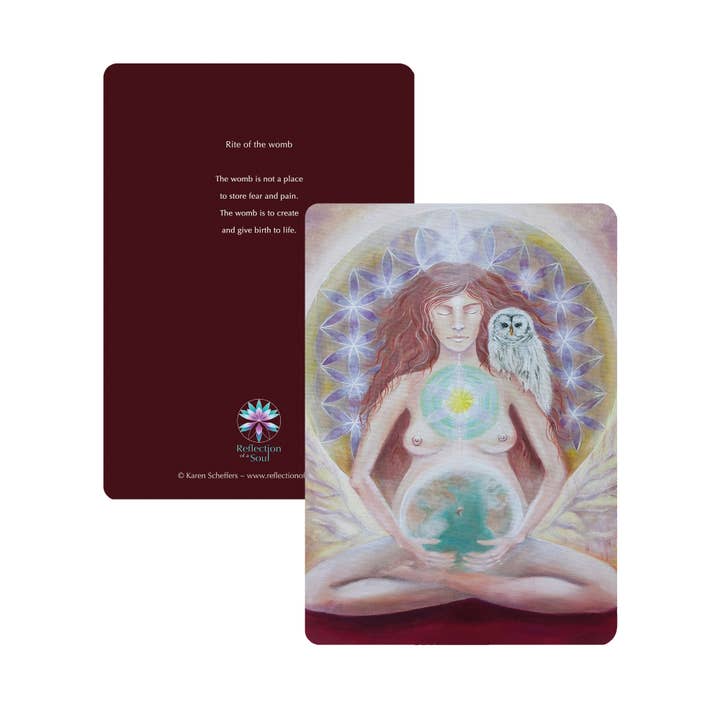 Carta di riflessione 'Rito dell'utero' per la vendita all'ingrosso da parte di Reflection of a Soul
