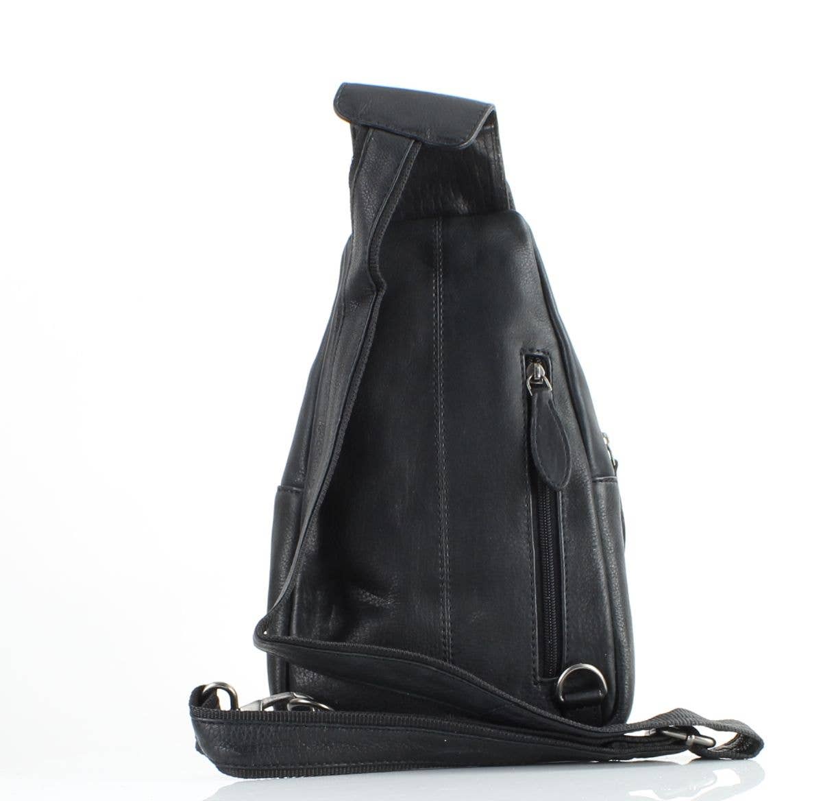Leather Impressions Inc - Wholesale Crossbody Bag - Unisex - Leather sling bag, Minimalist crossbody chest bag AB176713