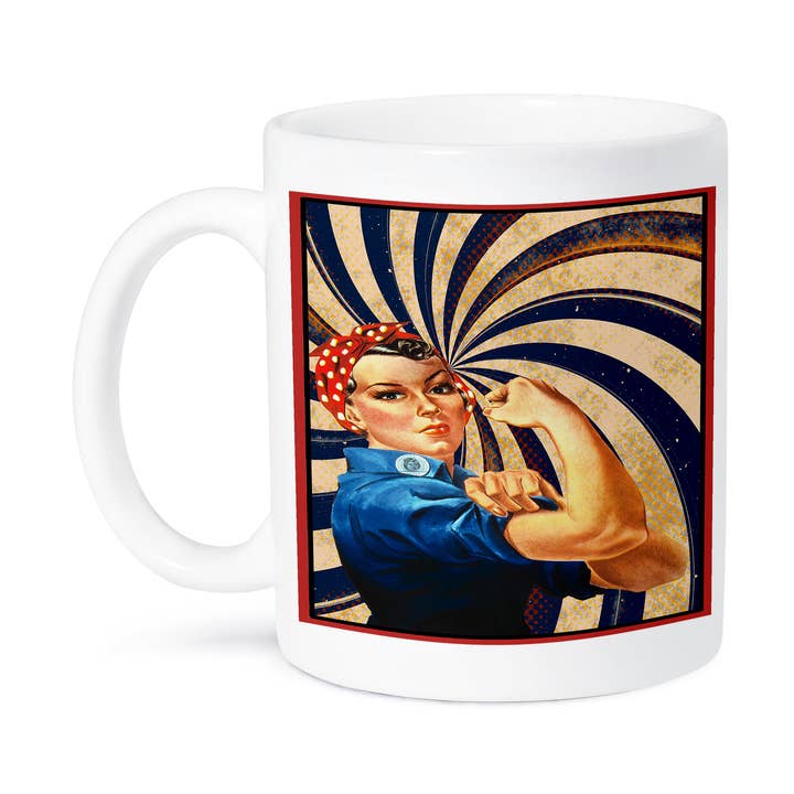 3dRose, Retro collage van dienstvrouw, Mok voor wholesale door 3dRose