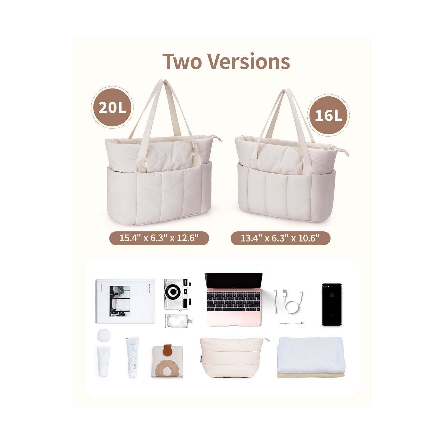 NARWEY INC - Vendita all'ingrosso Borsa tote - Donna - Borsa da viaggio Narwey Puffer per donne, adatta come bagaglio a mano.13