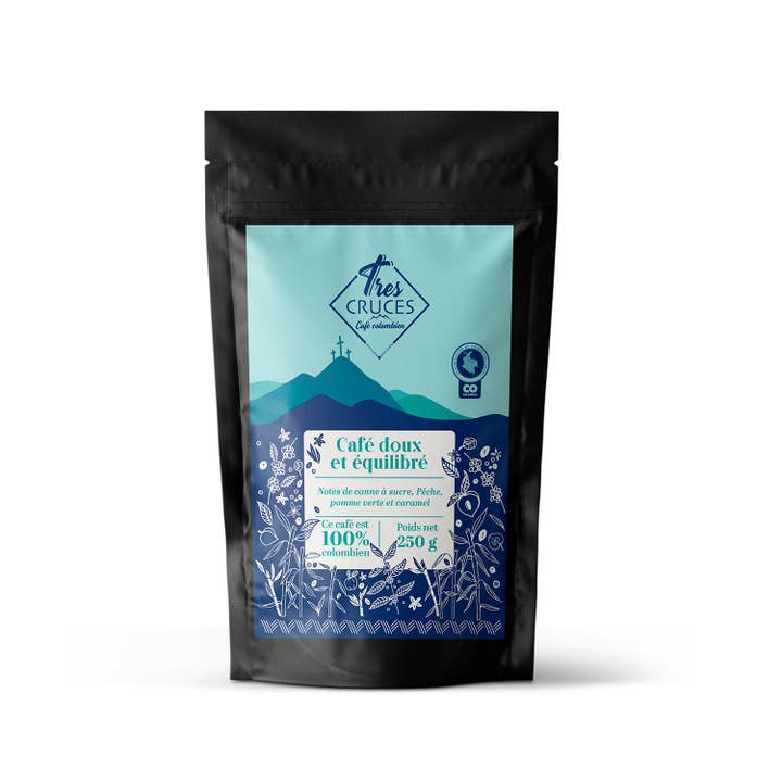 Mild and balanced coffee 1000 g for wholesale by Tres Cruces Café