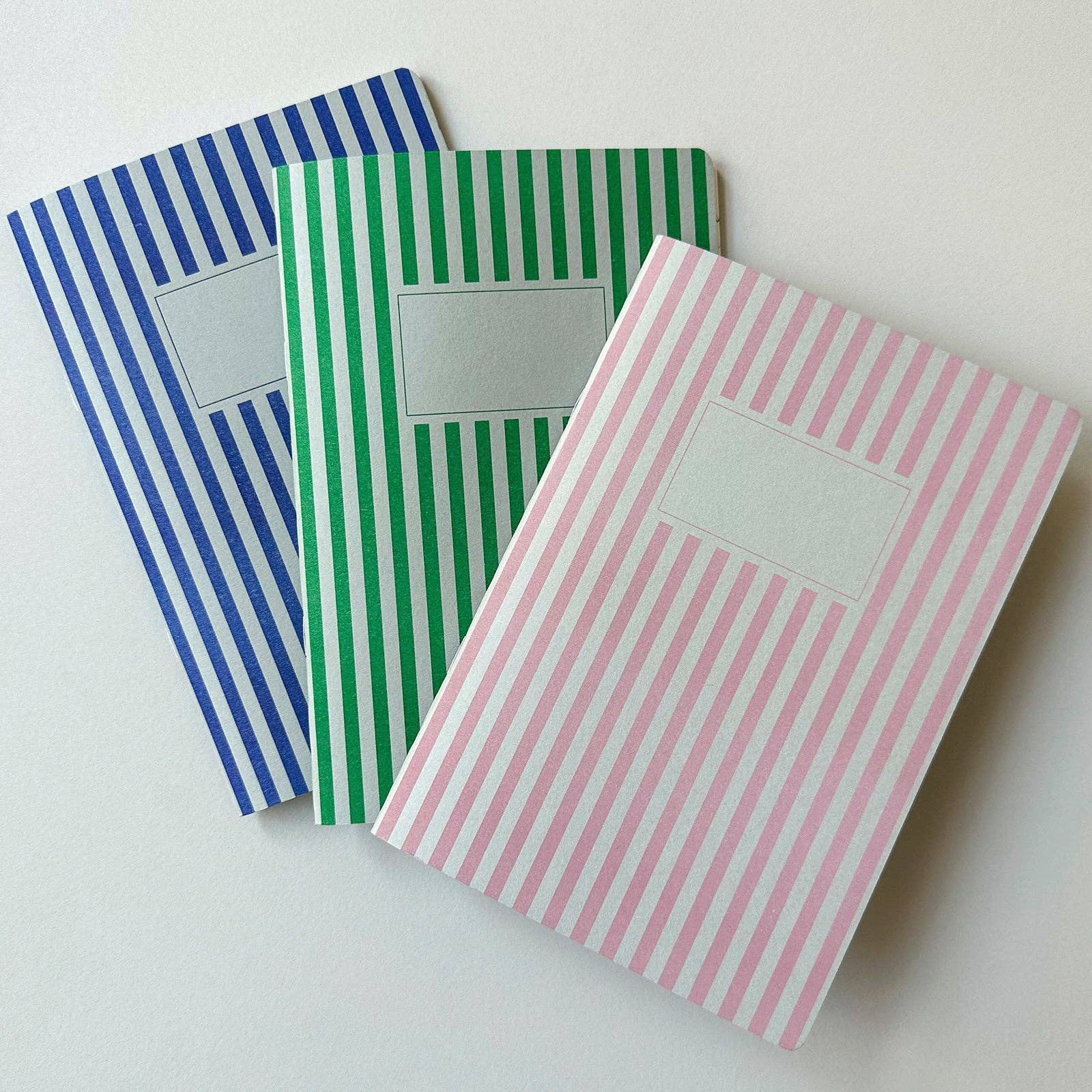 HERR & FRAU RIO - Wholesale Notebook - Striped Green Lined Notebook1