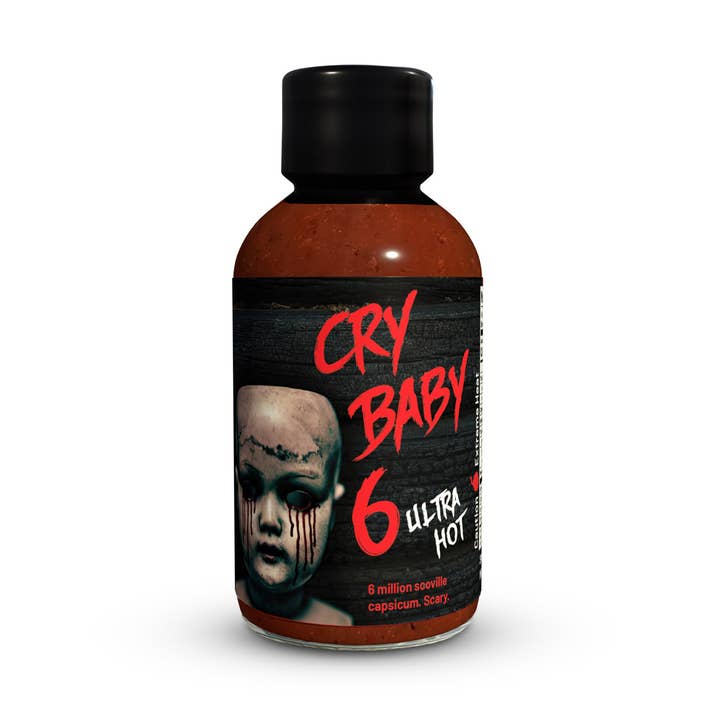 Cry Baby 6 for wholesale by Flavor & Fire - Madstone - Clamlube Brand Hot Sauce