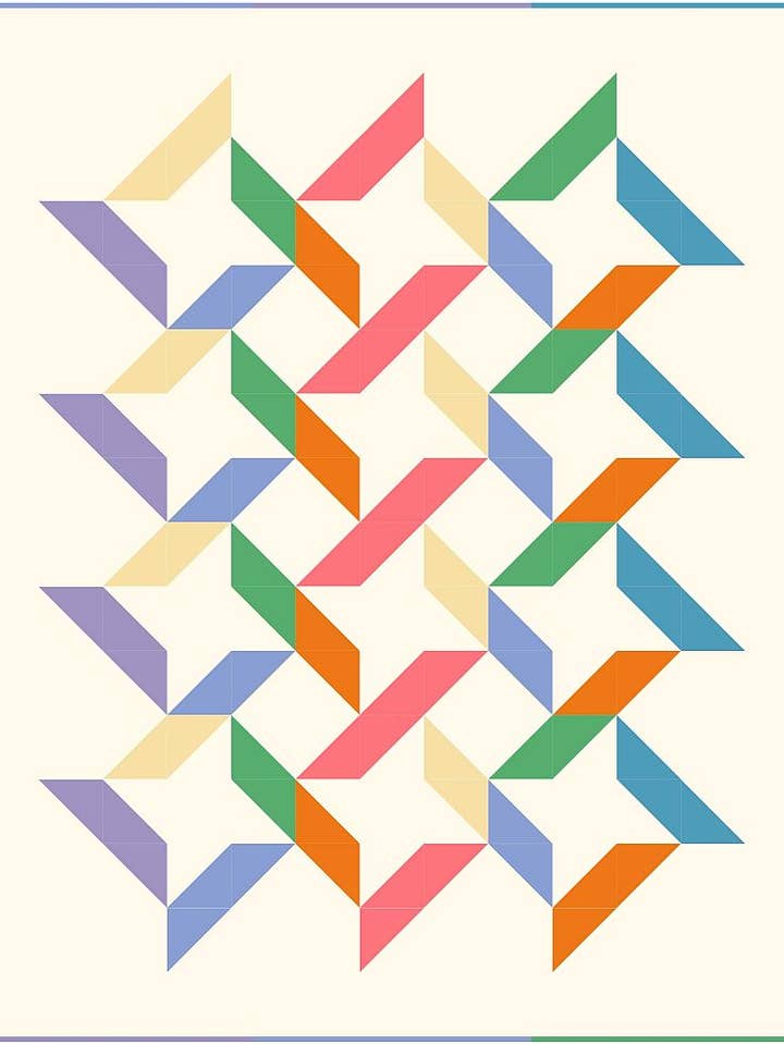 Candy Dish Baby Quilt Pattern for wholesale by PhoebeMoon Designs