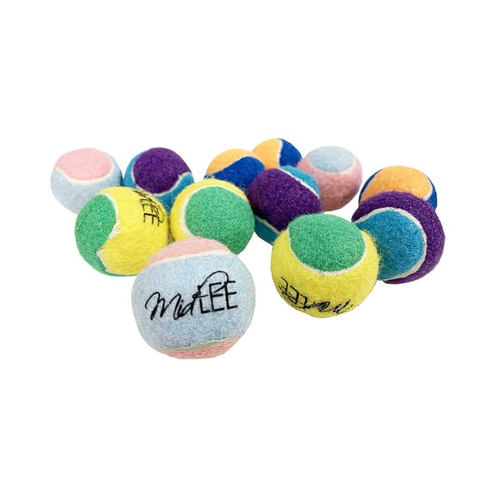 Midlee X-Small Dog Tennis Balls 1.5" - 12 Pack (Assorted) for wholesale by Midlee Designs