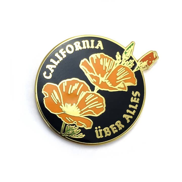 California Uber Alles Pin for wholesale by World Famous Original