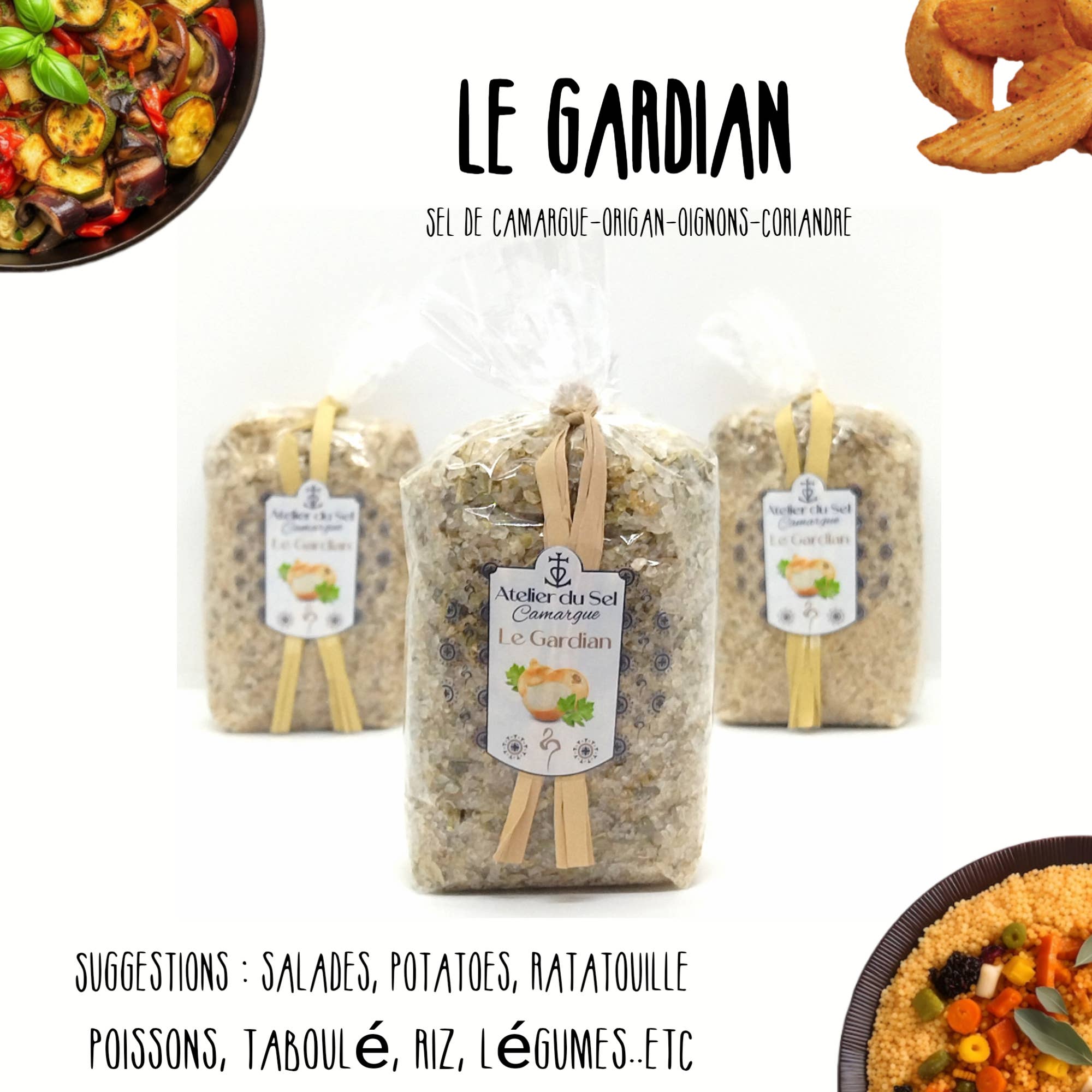 Atelier du Sel Camargue – Großhandel Salz – "The Guardian" Salz – 300 g