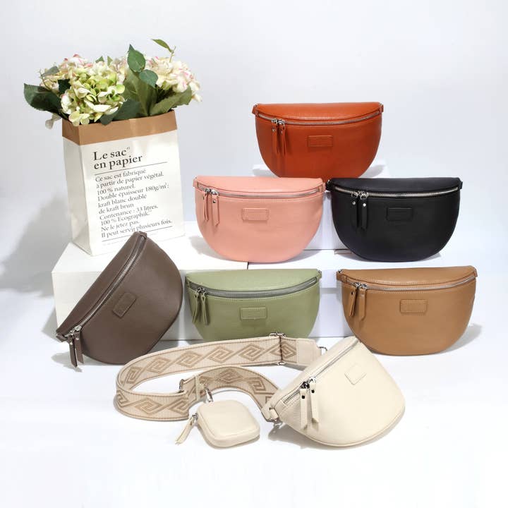 Schwarz OOG Leder Umhängetasche for wholesale on Faire2