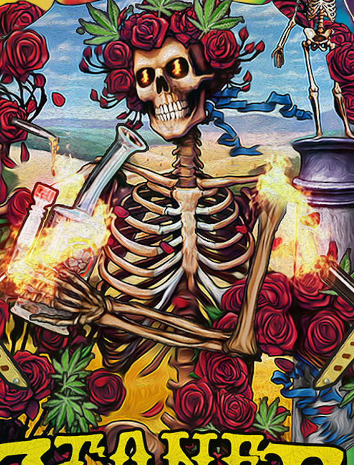 StonerDays Apparel - Wholesale T-Shirt (Graphic) - Unisex - Grateful Dabs OG Tie dye2