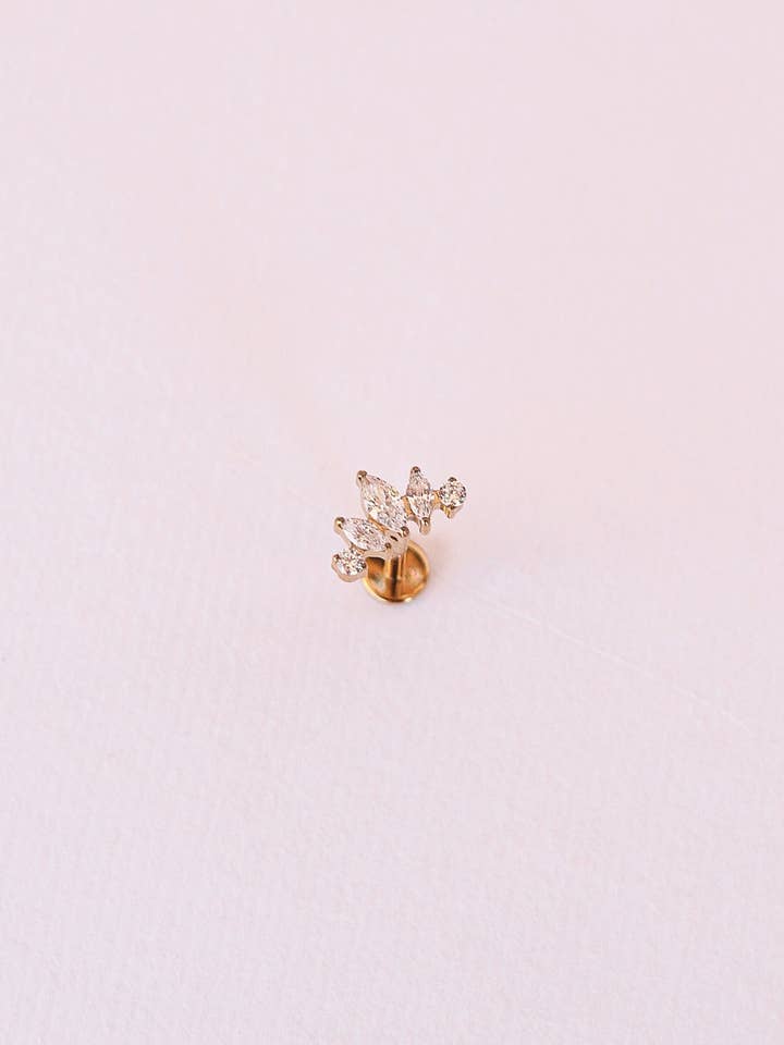 Tiara con Tachuela Plana para venta al por mayor de Rose and Clay