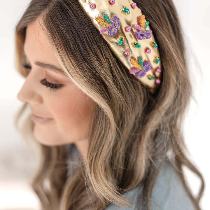 Cerchietto in oro decorato New Orleans French Quarter per la vendita all'ingrosso da parte di Thomas and Lee Company