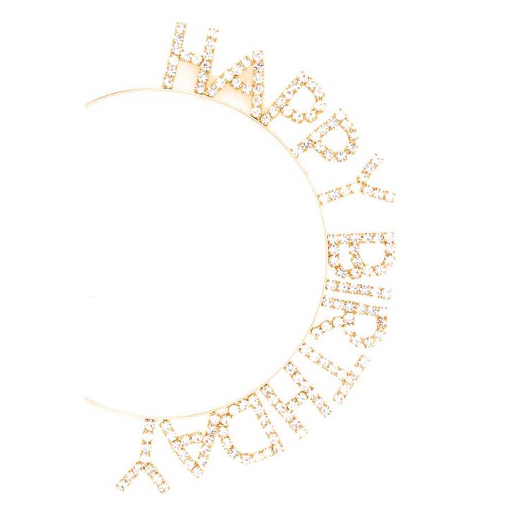 anbfashion - Wholesale Haarband - Dames - STRASS PAVE HAPPY BIRTHDAY HOOFDBAND 65