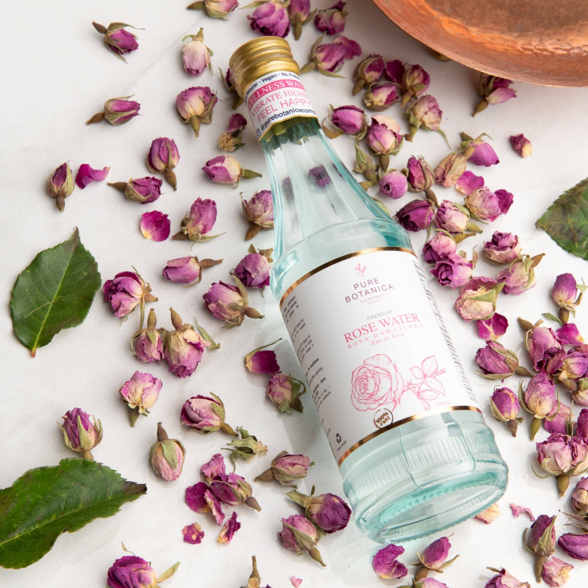Pure Botanica Company – Großhandel Alkoholfreier Aperitif/Mocktail – Bio-Rosenwasser Destillat – Anti-Angst & Stimmungsaufheller1