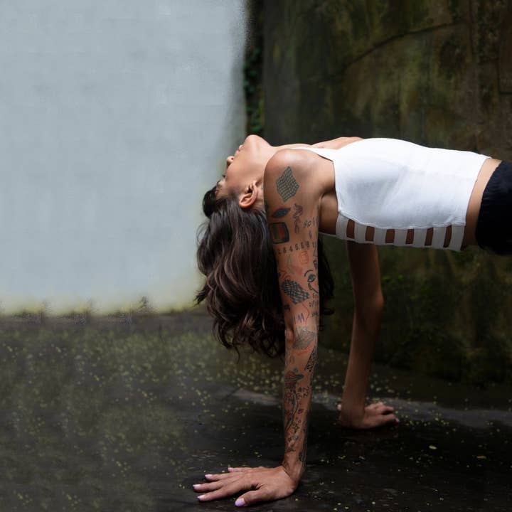 Top à bretelles en coton biologique pour la vente par Sati Creation