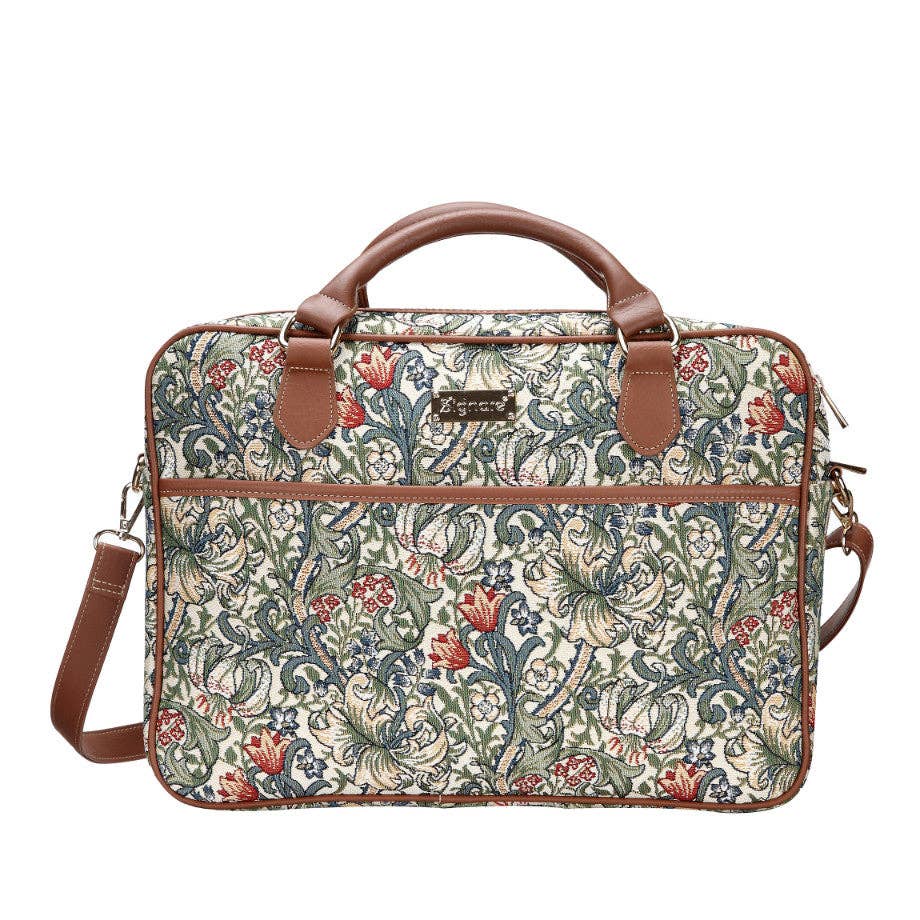 SignareArt - Wholesale Laptop Bag - Women's - CPU-GLILY | William Morris Golden Lily Computer Laptop Bag Case 15.6"0
