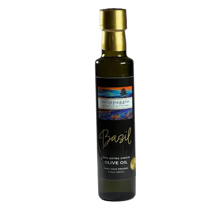 Basil Olive Oil - Extra Virgin for wholesale by Strippaggio