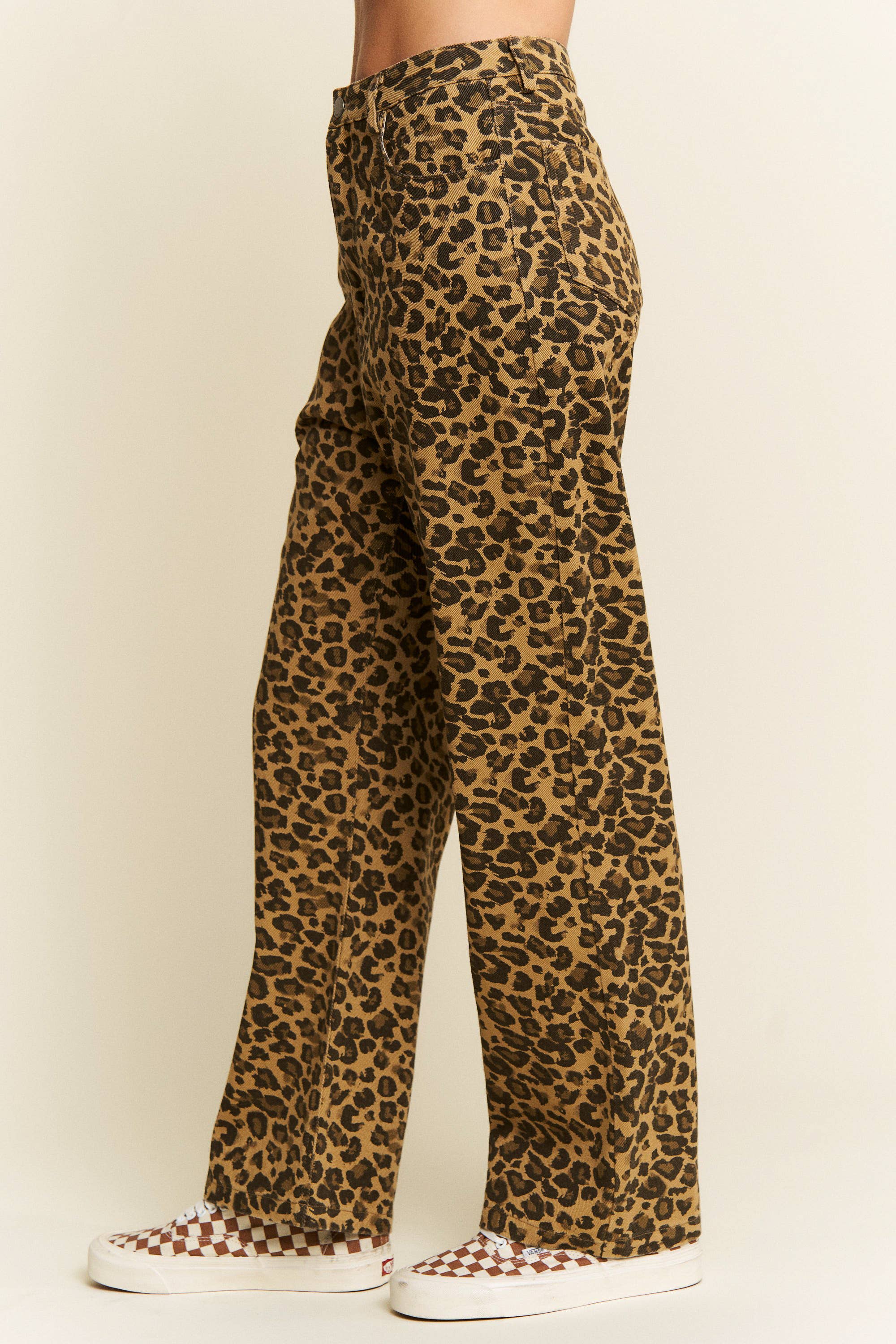 JADE BY JANE - Wholesale Jeans - Women's - PLUS SIZE LEOPARD PRINT DENIM PANTS13