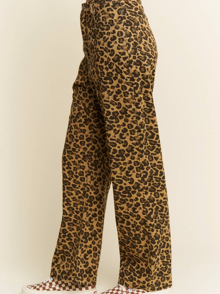 JADE BY JANE - Wholesale Jeans - Dames - GROTE MAAT LEOPARDPRINT DENIM BROEK13