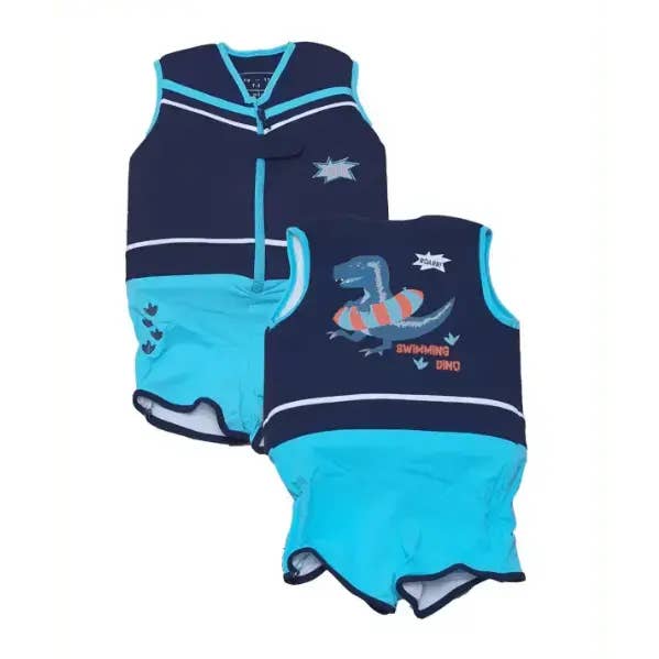 Boys' Floating Swimsuit Dino: Safety & Awakening for wholesale by Plouf Safety Concept