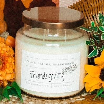 Vela de Soja Friendsgiving para venta al por mayor de Palms, Psalms, & Prosecco