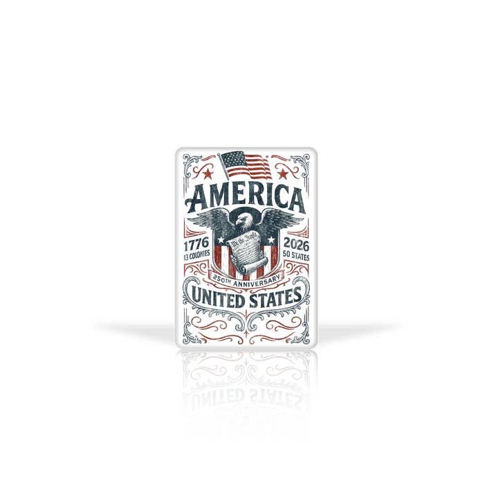 Aimants Americana - Aimant en daim 2,5" x 3,5" pour la vente par American Traditions