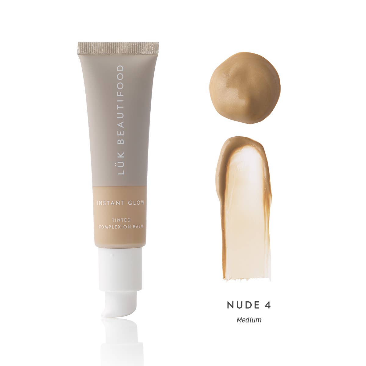 LÜK BEAUTIFOOD [🇦🇺 AUS + USA🇺🇸] - Vente Crèmes hydratantes teintées - NUDE 4 (Medium) - Baume pour le teint teinté Instant Glow 30 ml6